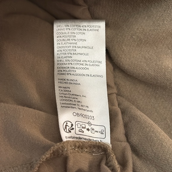 Anthropologie Pilcro Sweatshirt Funnel-Neck Bubble-Hem Cropped Women Large Green - Picture 7 of 7